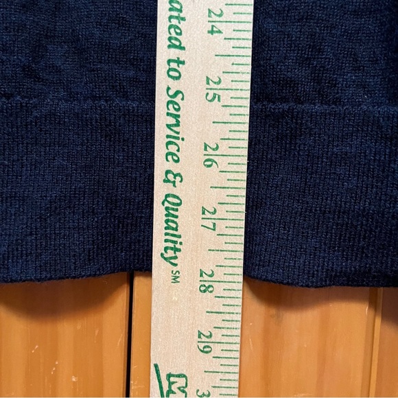 Untuckit Blue Fine Marino Wool Sweater Size Large - Picture 5 of 9